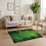 Lush Forest Canopy Green Area Rug