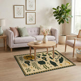 Mystic Halloween Beige Area Rug