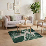 Lush Green Lush Green Palm Leaf Area Rug