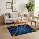 Rainbow Burst Multi-Color Geometric Area Rug