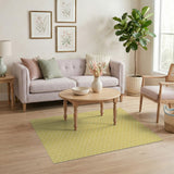 Golden Honeycomb Hexagon Area Rug