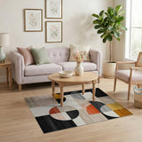 Multi-color and Patterns Multi-Color Geometric Abstract Area Rug