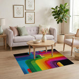 Vibrant Geometric Multi-Color No. 10 Area Rug