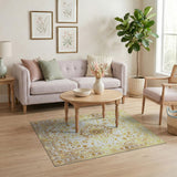 Golden Medallion Traditional Persian Area Rug