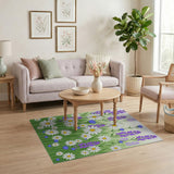Liatris Daisy Cornflower Wildflower Meadow Rug