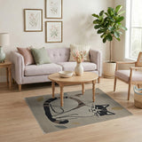 Adorable Smiling Cat Tufted Area Rug