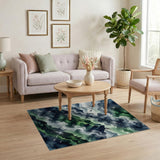 Misty Starlit Mountains Area Rug