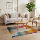 Vibrant Geometric Multi-Color No. 28 Area Rug