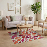 Radiant Petal Burst Area Rug