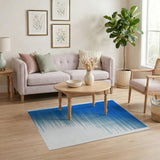 Blue Halftone Gradient Area Rug