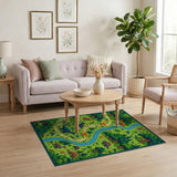 Dinosaur Forest Adventure Kids Rug