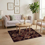 Ornate Cross Motif Southwestern Rug