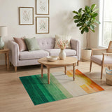 Sunset Gradient Geometric Area Rug
