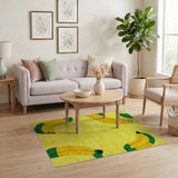 Cheerful Banana Bunch Yellow Area Rug
