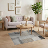 Geometric Modern Grey Modern Abstract Grey Geometric Area Rug