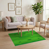 Geometric Modern Green Crocodile Scale Area Rug