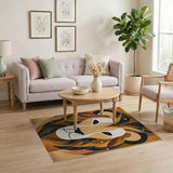 Golden Lion Geometric Area Rug