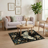 Luna Moth Magnolia Floral Rug