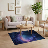 Multi-color and Patterns Cosmic Nebula Galaxy Area Rug