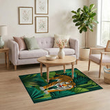 Roaring Jungle Tiger Area Rug