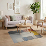 Multi-color and Patterns Vibrant Geometric Arch Multi-Color Area Rug
