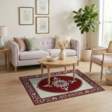 Elegant Red Elegant Red Persian Medallion Area Rug