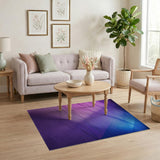 Purple to Blue Ombre Plush Area Rug