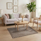 Majestic Deer Antler Area Rug in Brown Tan