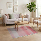 Gradient Pink Stripe Area Rug