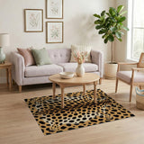Leopard Hide Faux Area Rug