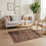 Traditional Persian Red Floral Area Rug
