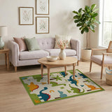 Dinosaur ABC Kids Cartoon Area Rug