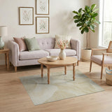 Wave Beige Abstract Wave Area Rug