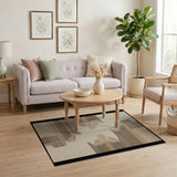 Brown and Tan Abstract Geometric Brown Tan Area Rug