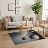 Cosmic Planets Abstract Area Rug