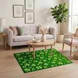 Lush Shamrock Clover Area Rug