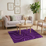 Purple Swirl Purple Swirl Abstract Area Rug