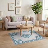 Blue Persian Medallion Area Rug