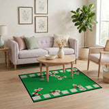 Cherry Blossom Green Area Rug