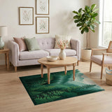 Serene Pine Forest Valley Area Rug