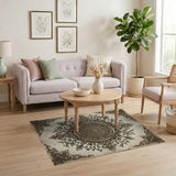 Vintage Ornate Floral Medallion Rug