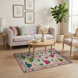 Whimsical Dinosaur Kids Area Rug