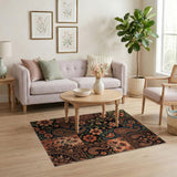 Ornate Paisley Floral Patchwork Area Rug