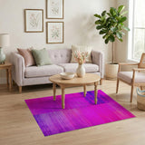 Vibrant Pink to Purple Gradient Abstract Area Rug
