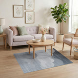 Abstract Grey Cloud Area Rug