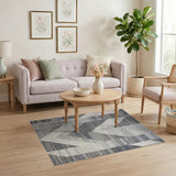 Geometric Modern Grey Geometric Modern Area Rug