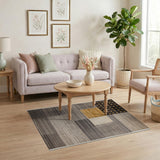 Gold Polka Dot Geometric Modern Area Rug