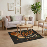 Spooky Pug Halloween Area Rug