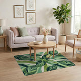 Pistachio Leaf Green Area Rug