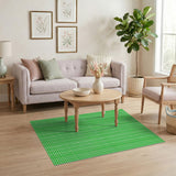 Green Geometric Modern Green Gingham Checkered Area Rug
